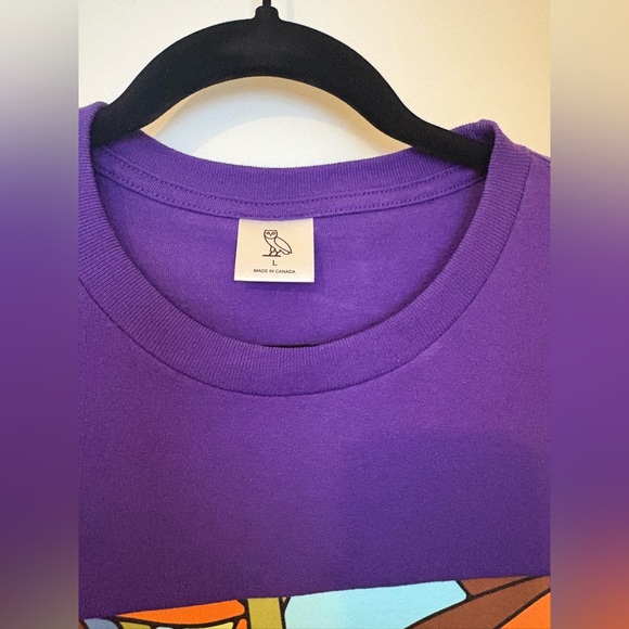 OVO Purple Tee with Abstract Owl Design - Picture 4 of 5